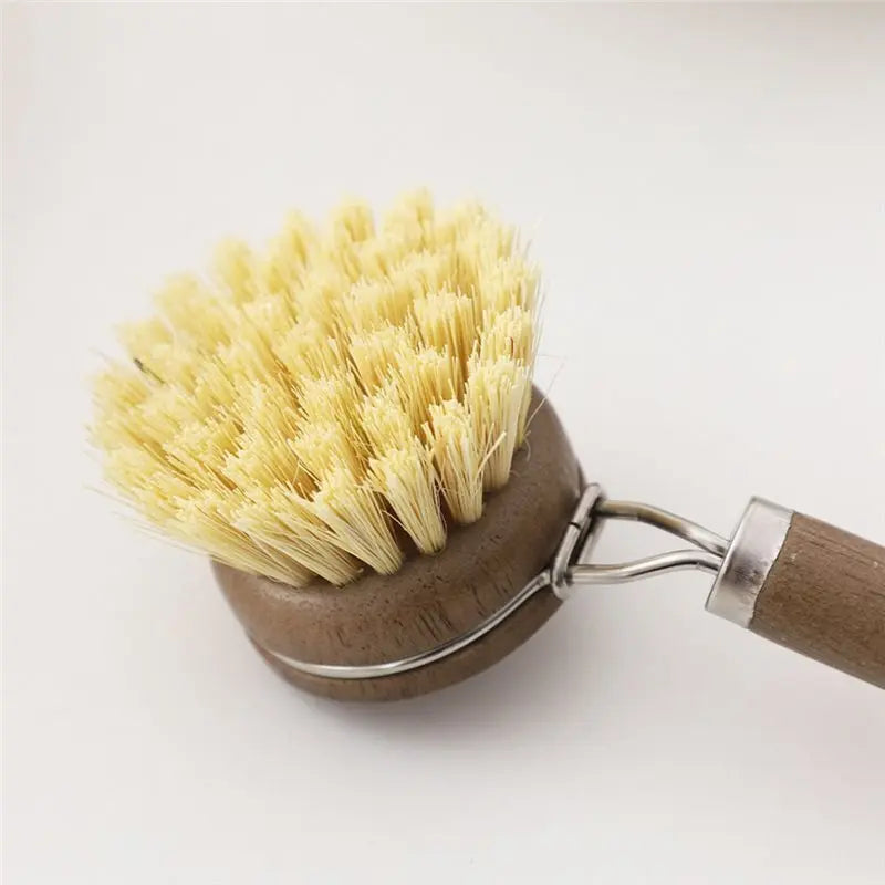 Eco Sisal Dish Brush – Long Handle Natural Kitchen Scrubber