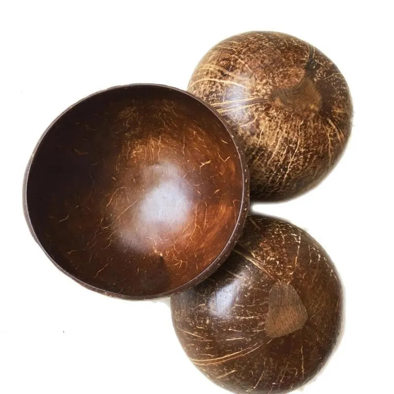Natural Coconut Bowl – Eco-Friendly Soup, Fruit, Salad & Rice Serving Set