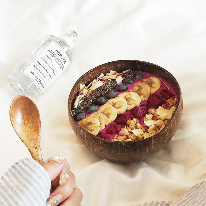 Natural Coconut Bowl – Eco-Friendly Soup, Fruit, Salad & Rice Serving Set